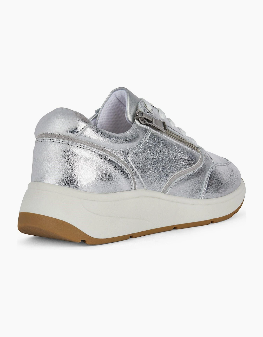 Geox Cristael Womens Trainers Silver