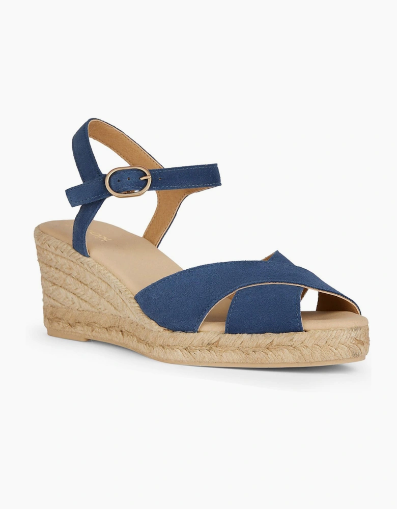 Geox D Gelsa Low C Womens Sandals Navy