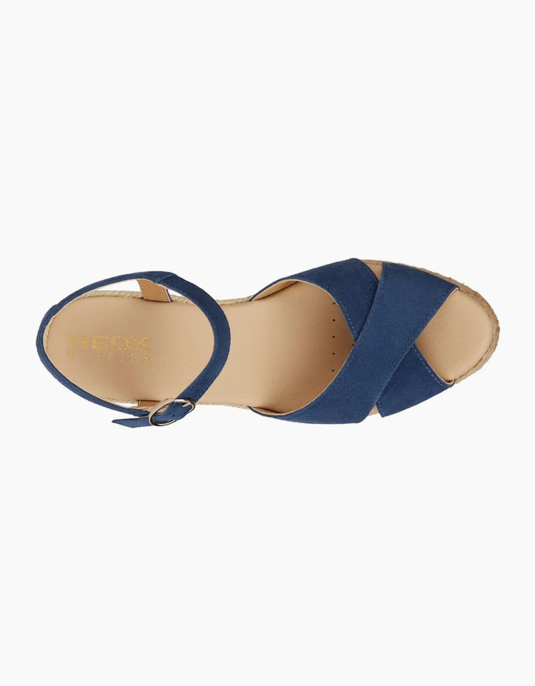 Geox D Gelsa Low C Womens Sandals Navy