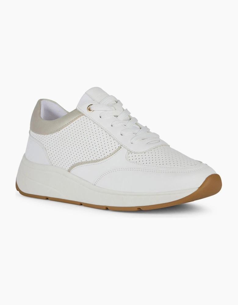 Geox D Cristael D Womens Trainers White/Gold