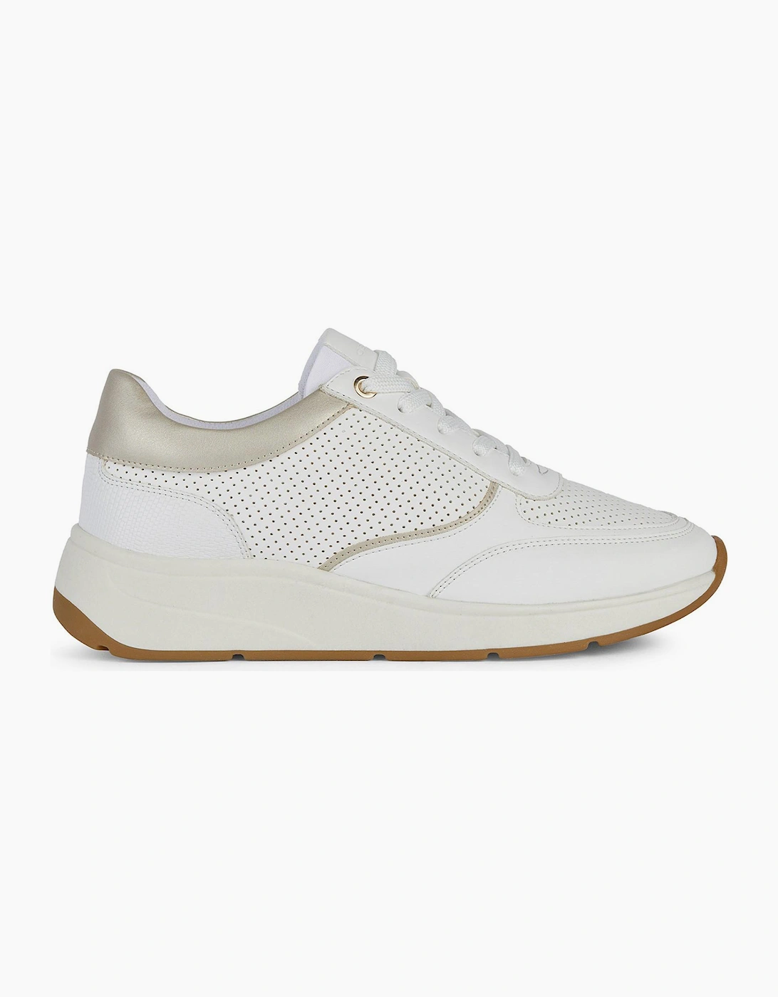 Geox D Cristael D Womens Trainers White/Gold