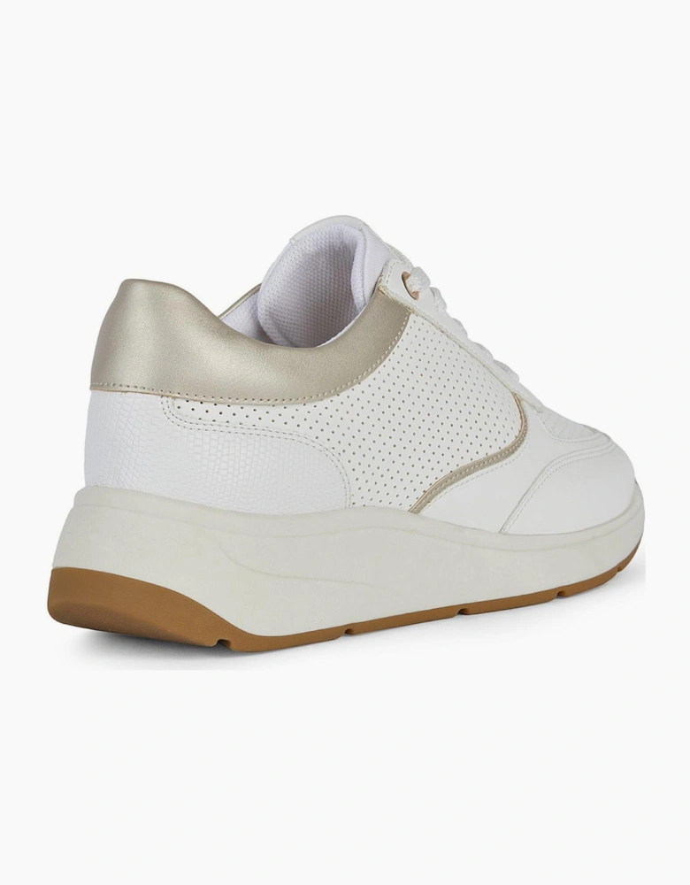 Geox D Cristael D Womens Trainers White/Gold