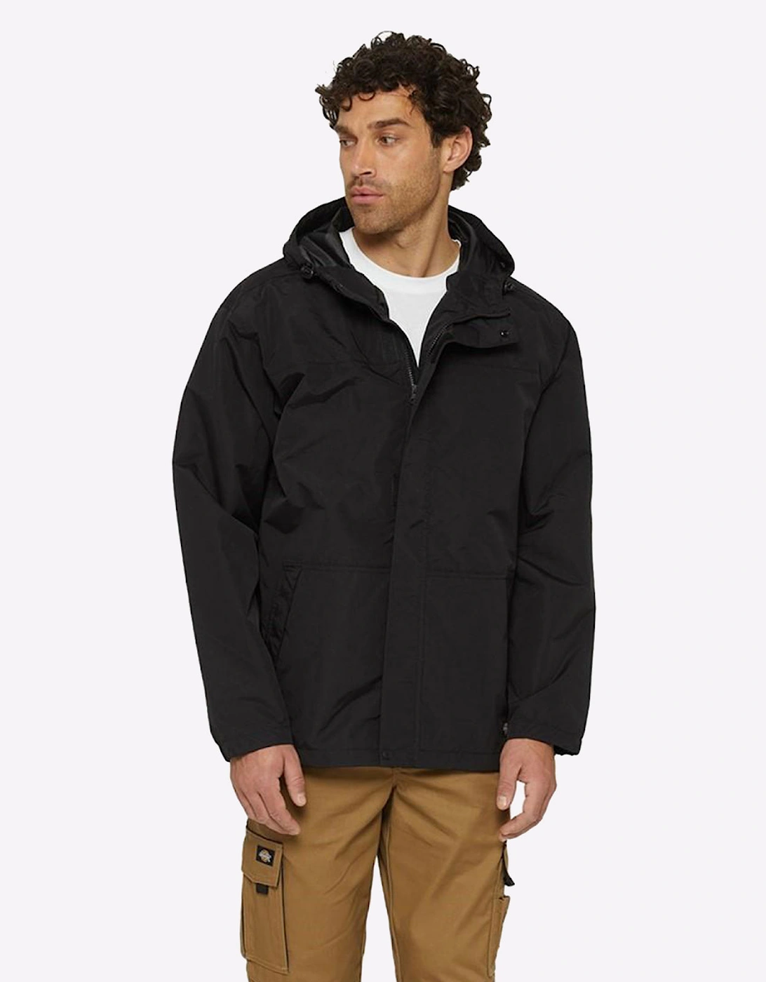 Dickies Waterproof Rain Jacket Mens Black