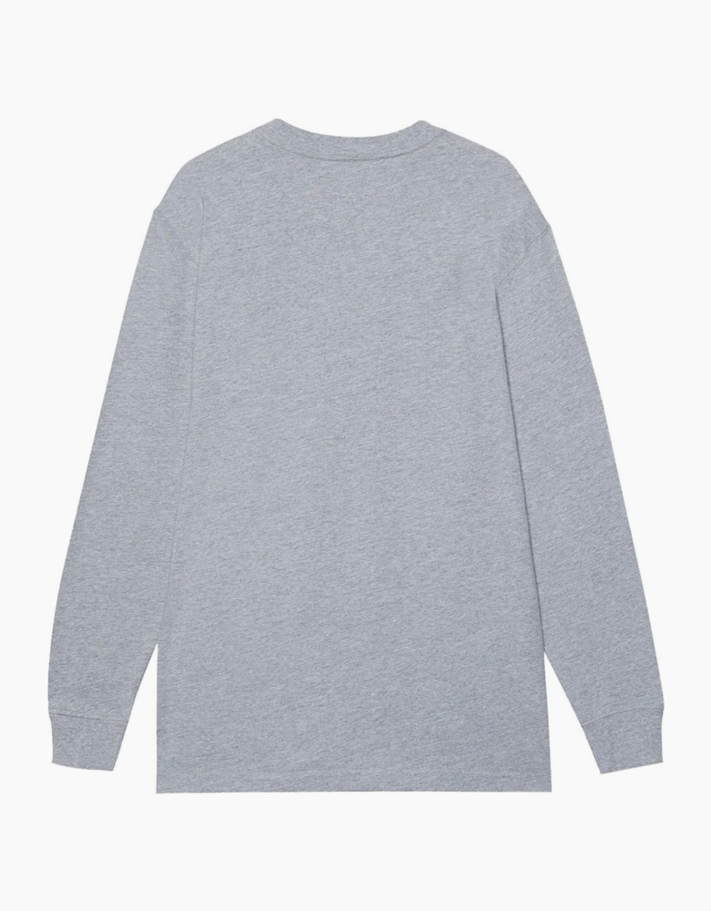 Dickies Pocket Long Sleeve Mens T-Shirt Heather Grey