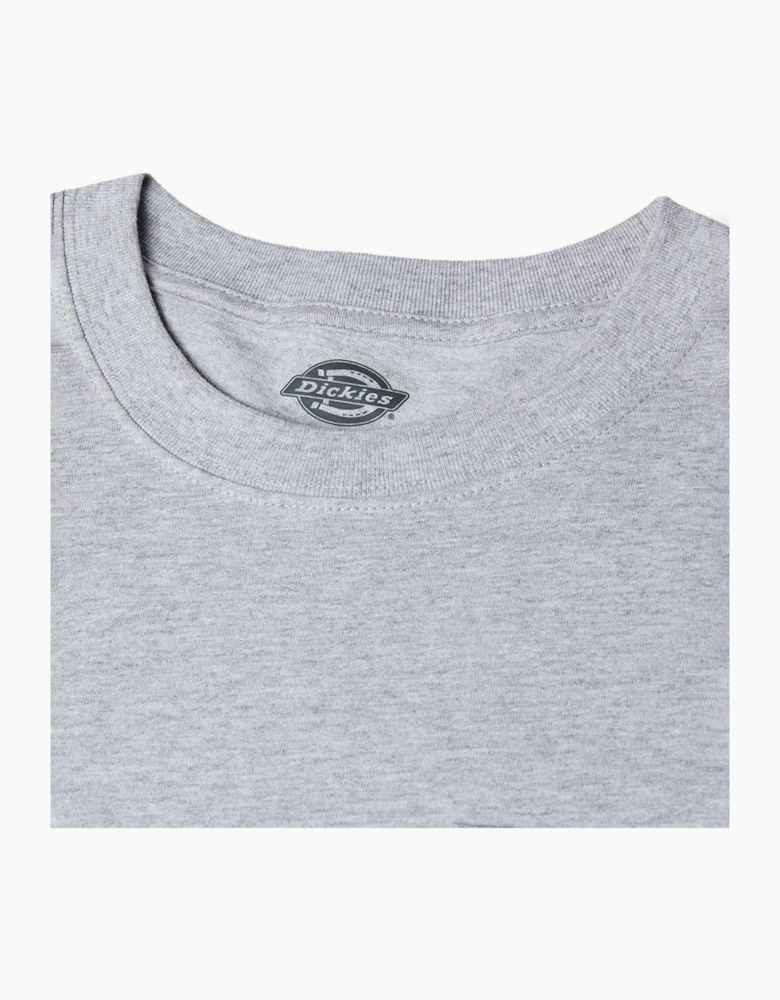 Dickies Pocket Long Sleeve Mens T-Shirt Heather Grey