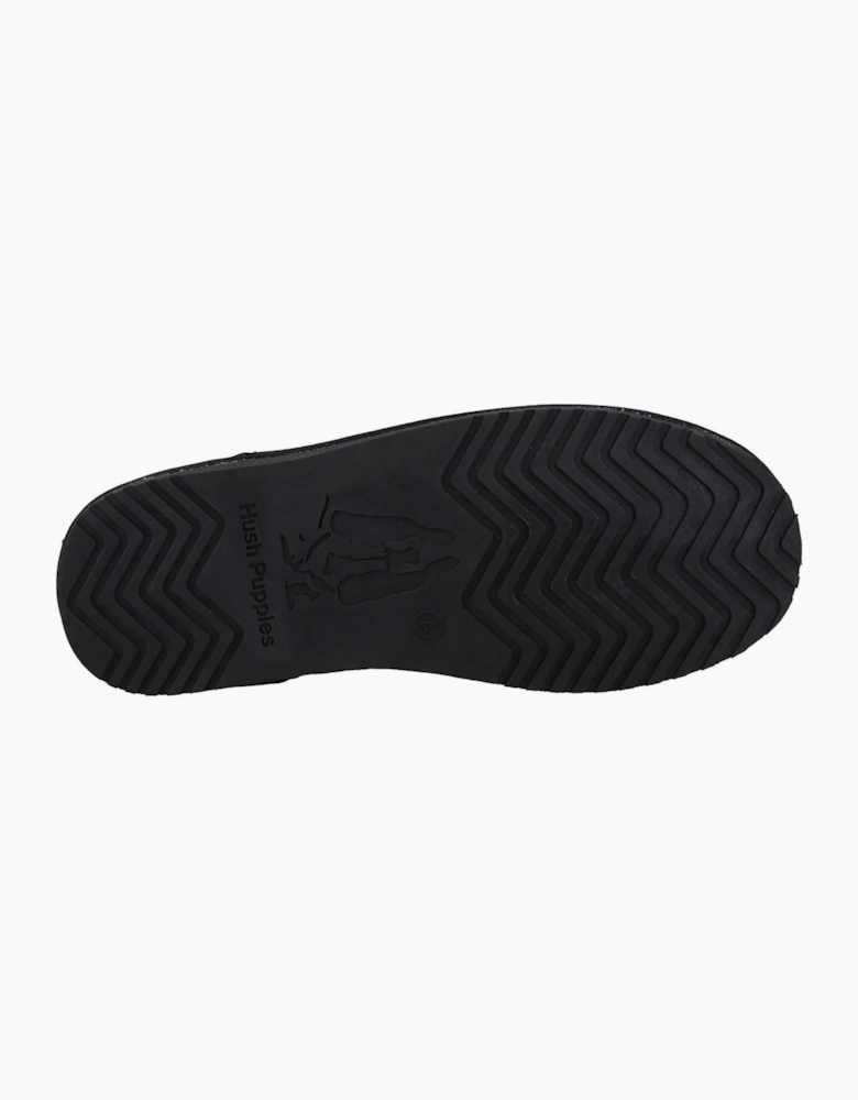 Hush Puppies Ashanti Womens Suede Slippers Black