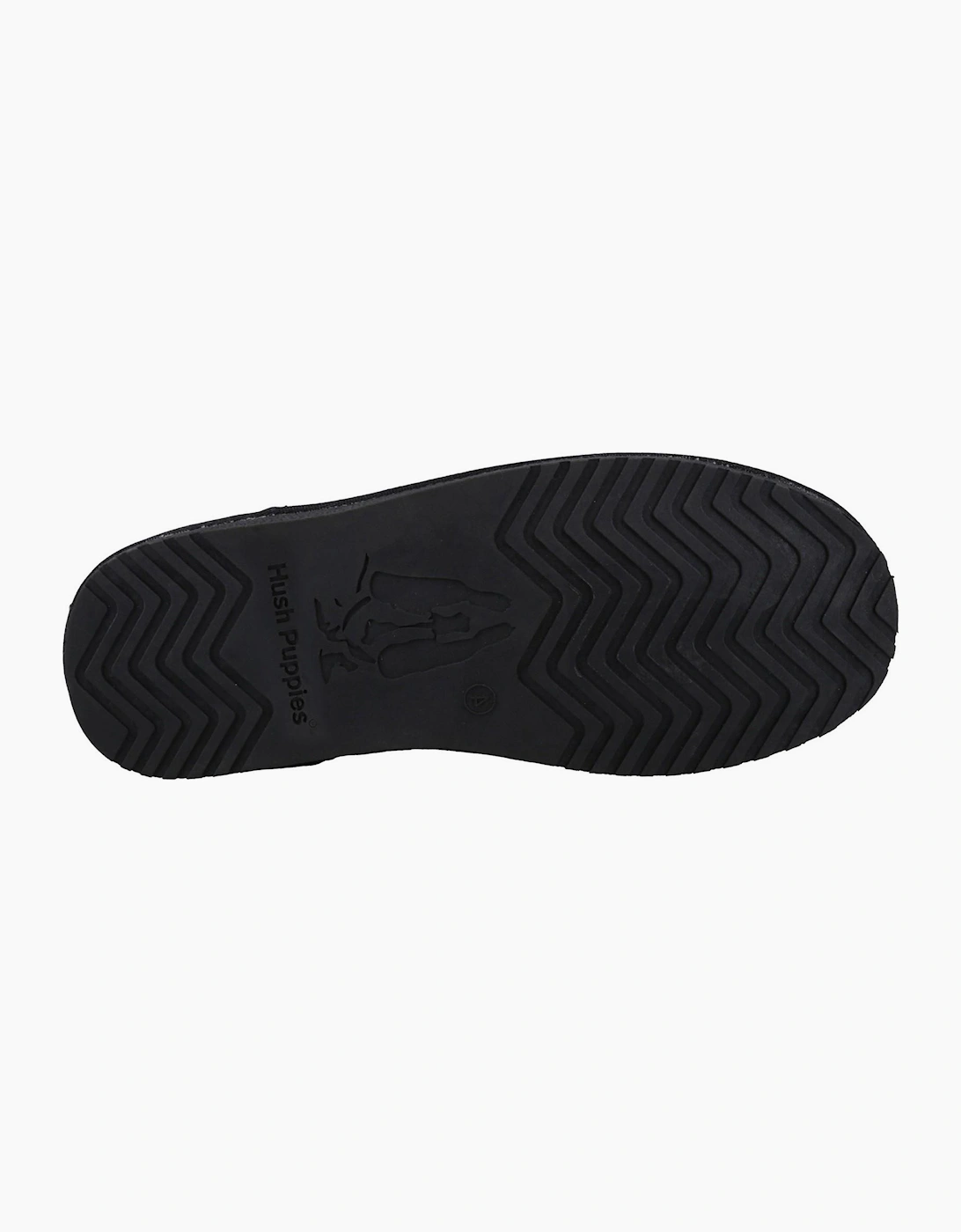 Hush Puppies Ashanti Womens Suede Slippers Black