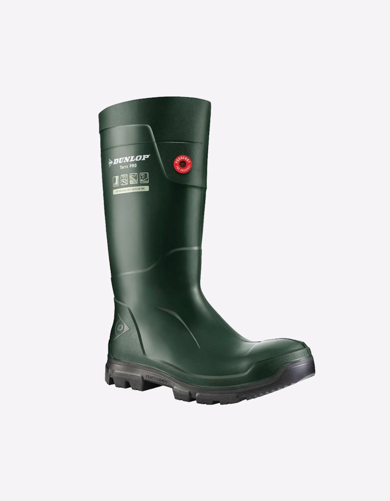 Dunlop TerraPro Full Safety Wellington Unisex Green