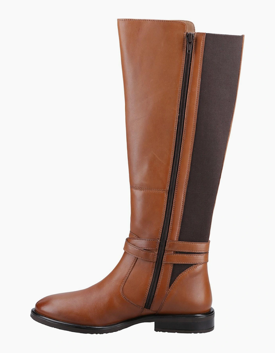 Hush Puppies Victoria Leather Memory Foam Womens Long Boots Tan