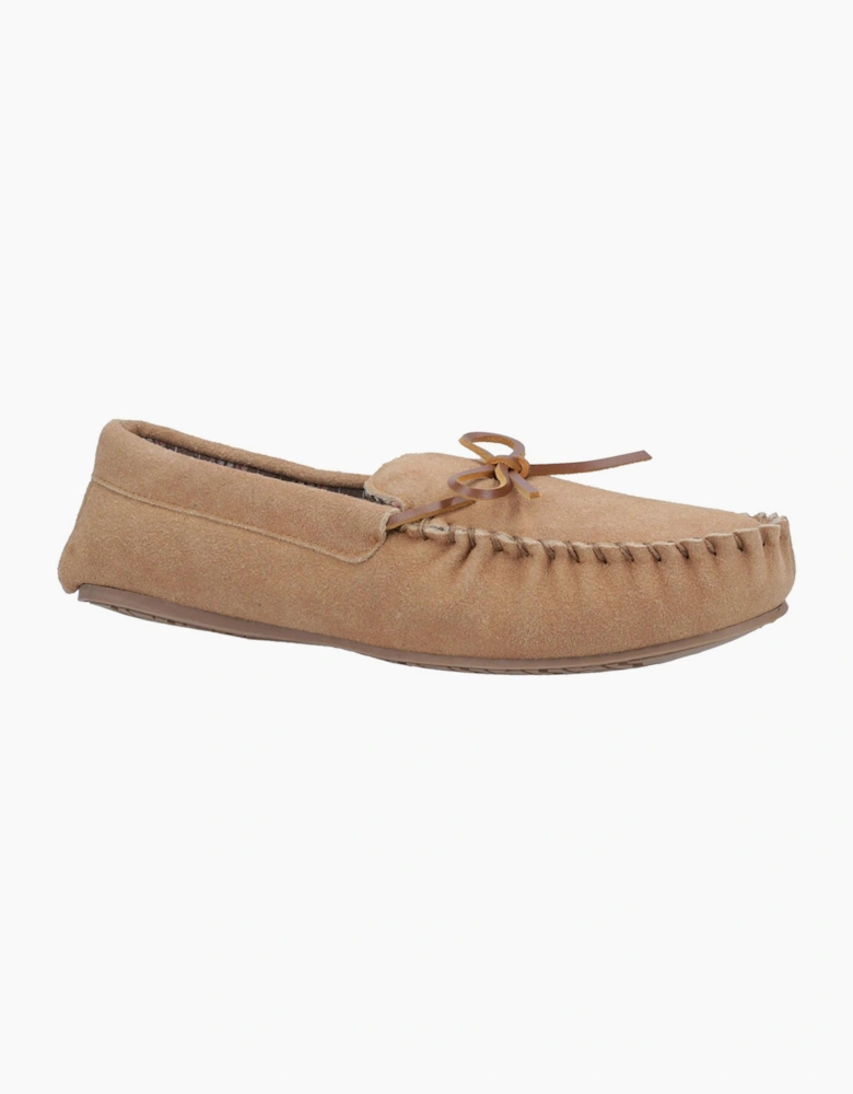 Hush Puppies Clyde Memory Foam Mens Slippers Tan
