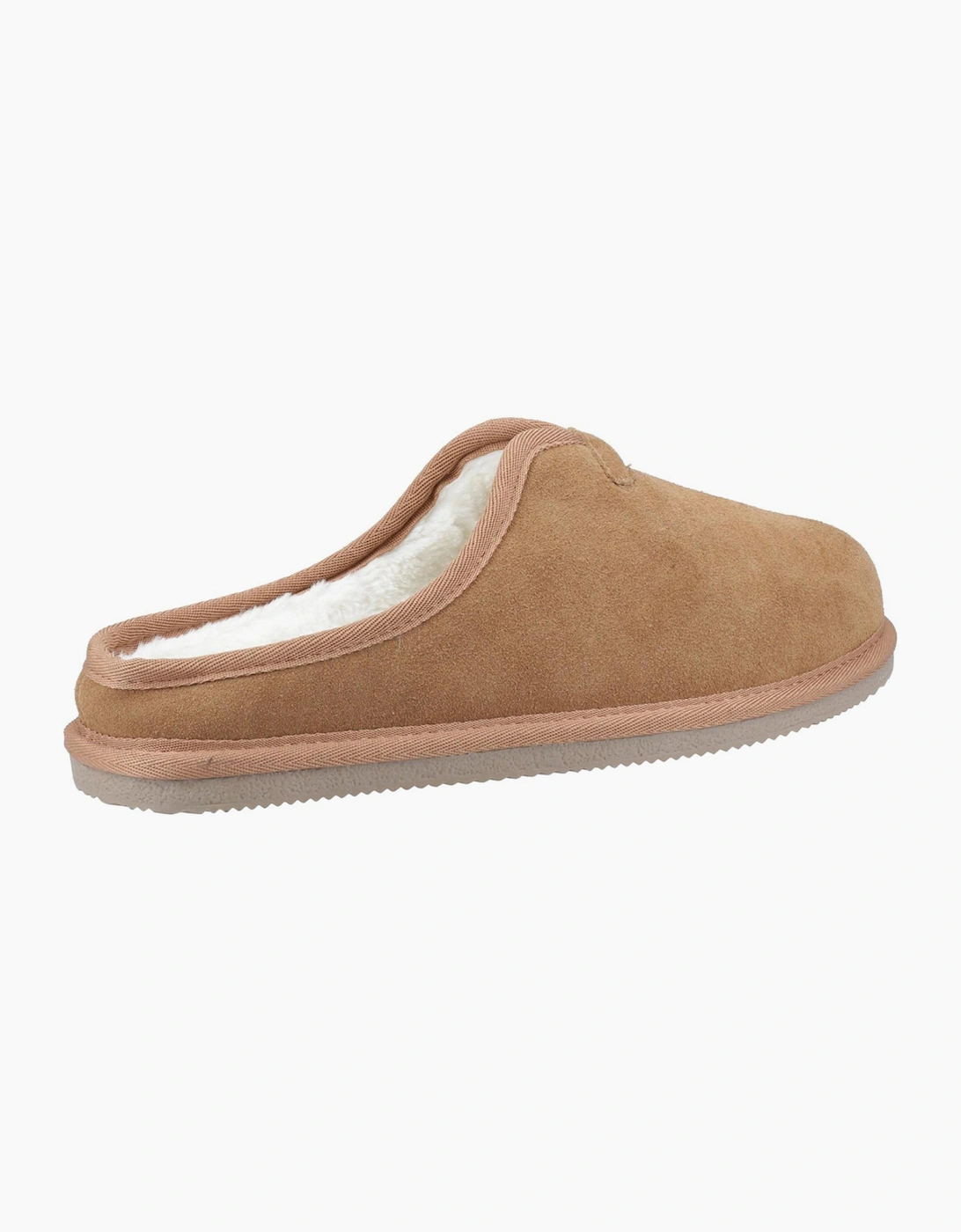 Hush Puppies Conrad Mens Suede Memory Foam Slippers Tan