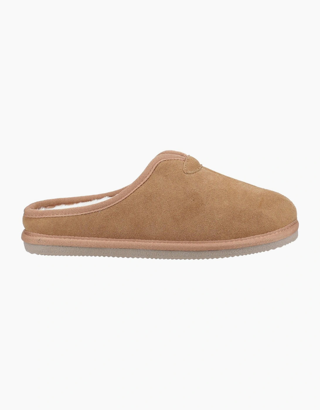 Hush Puppies Men's Brown Conrad Suede Memory Foam Slippers Tan - Size 12