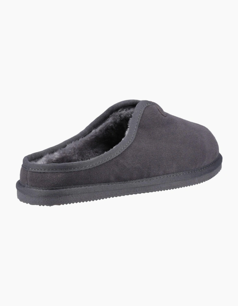 Hush Puppies Conrad Memory Foam Mens Slippers Grey