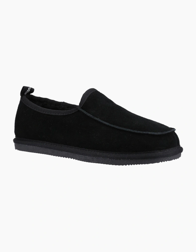 Hush Puppies Charles Memory Foam Slippers Mens Black