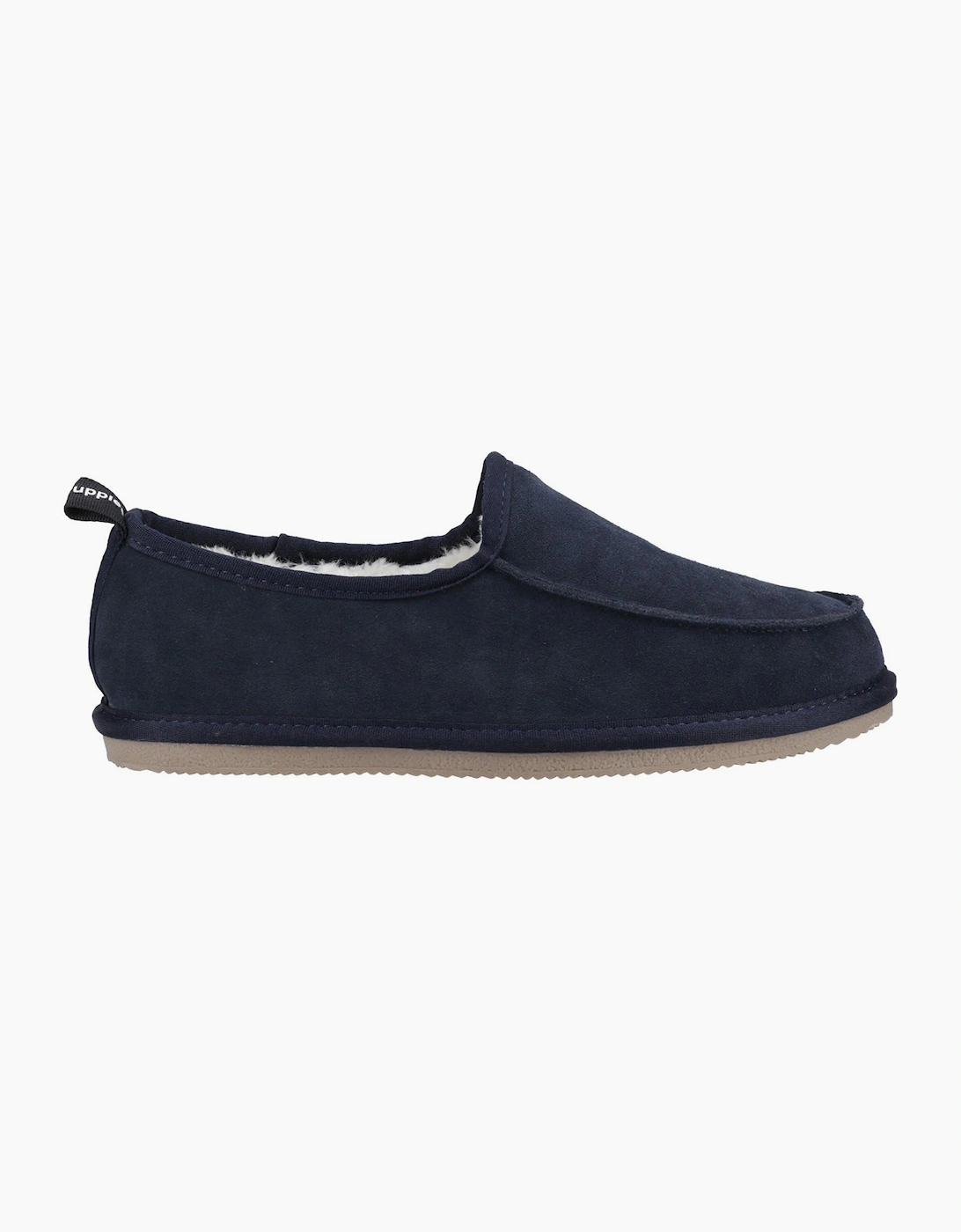 Hush Puppies Men's Hush Puppies Charles Mens Suede Memory Foam Slippers Navy