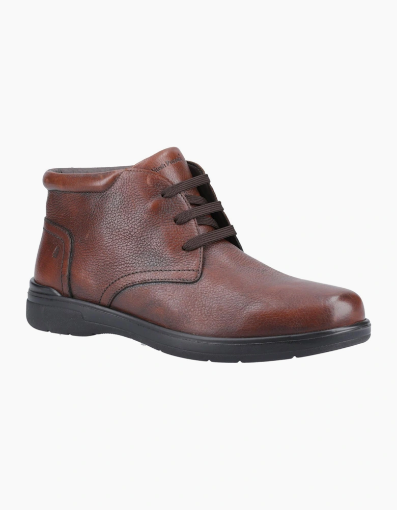 Hush Puppies Malcolm Leather Mens Boots Brown