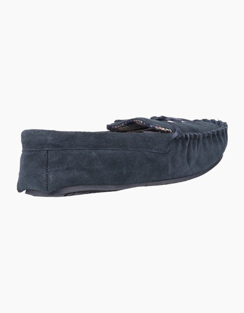 Hush Puppies Clyde Memory Foam Mens Slippers Navy