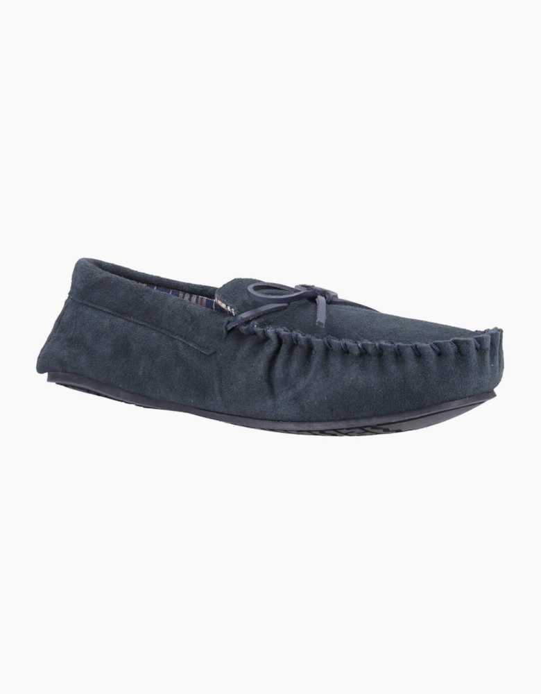 Hush Puppies Clyde Memory Foam Mens Slippers Navy