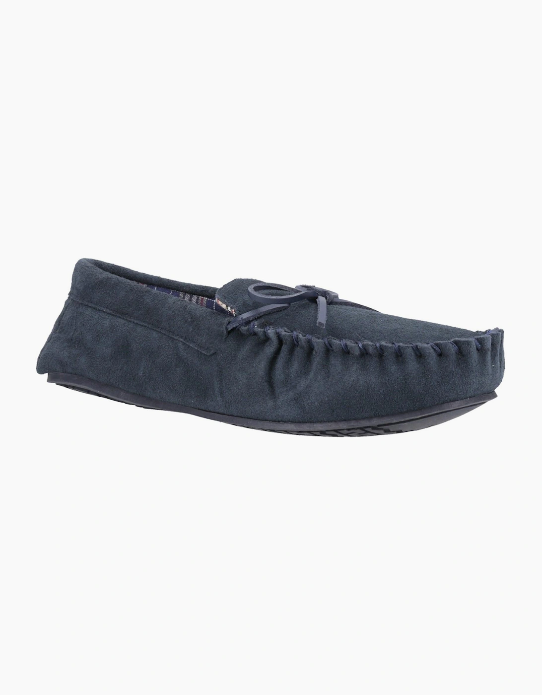 Hush Puppies Clyde Memory Foam Mens Slippers Navy