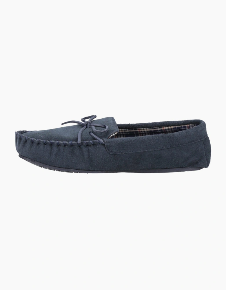 Hush Puppies Clyde Memory Foam Mens Slippers Navy