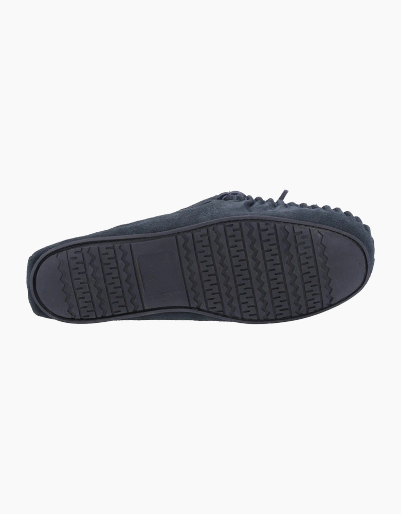 Hush Puppies Clyde Memory Foam Mens Slippers Navy