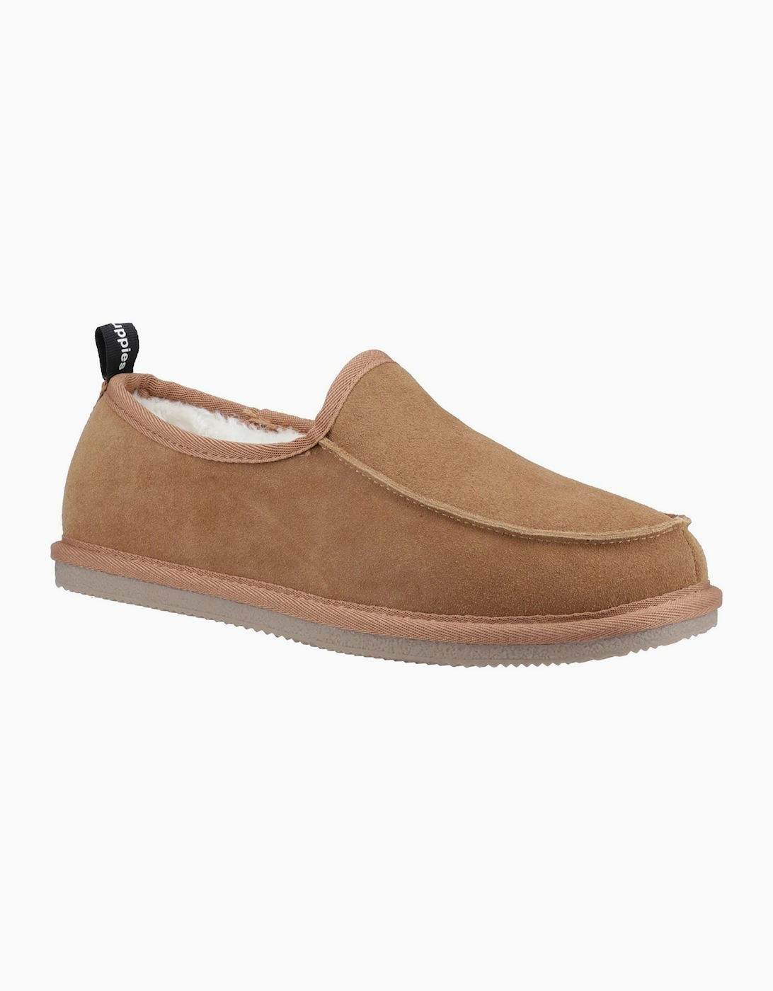 Hush Puppies Charles Memory Foam Slippers Mens Tan