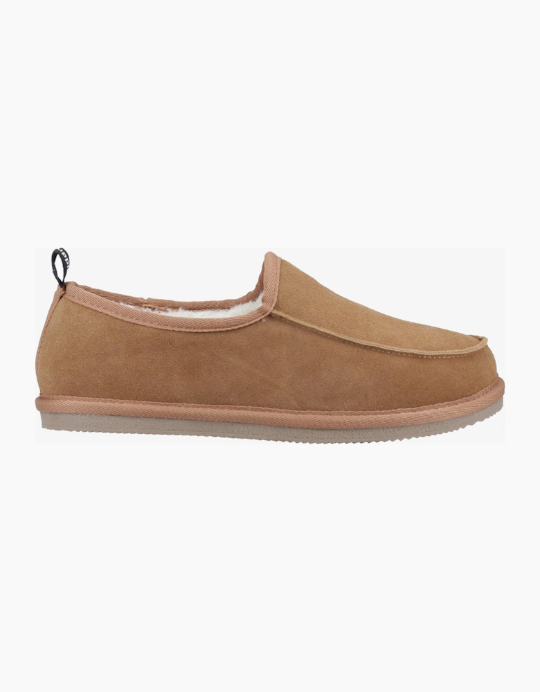 Hush Puppies Charles Memory Foam Slippers Mens Tan