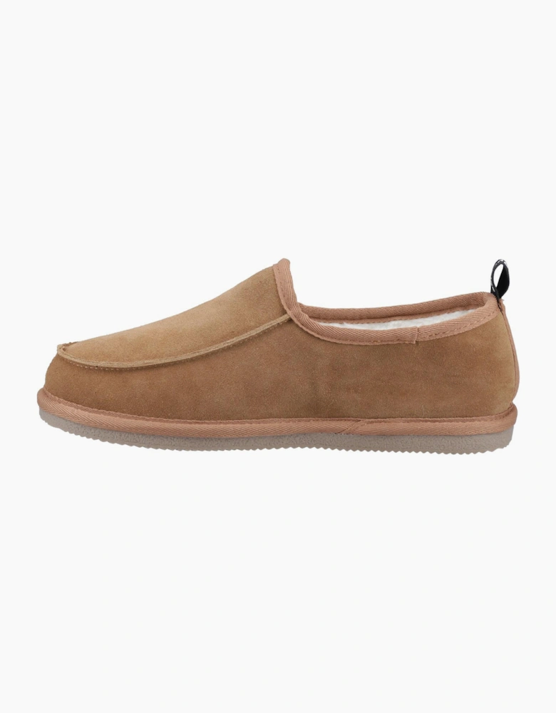 Hush Puppies Charles Memory Foam Slippers Mens Tan