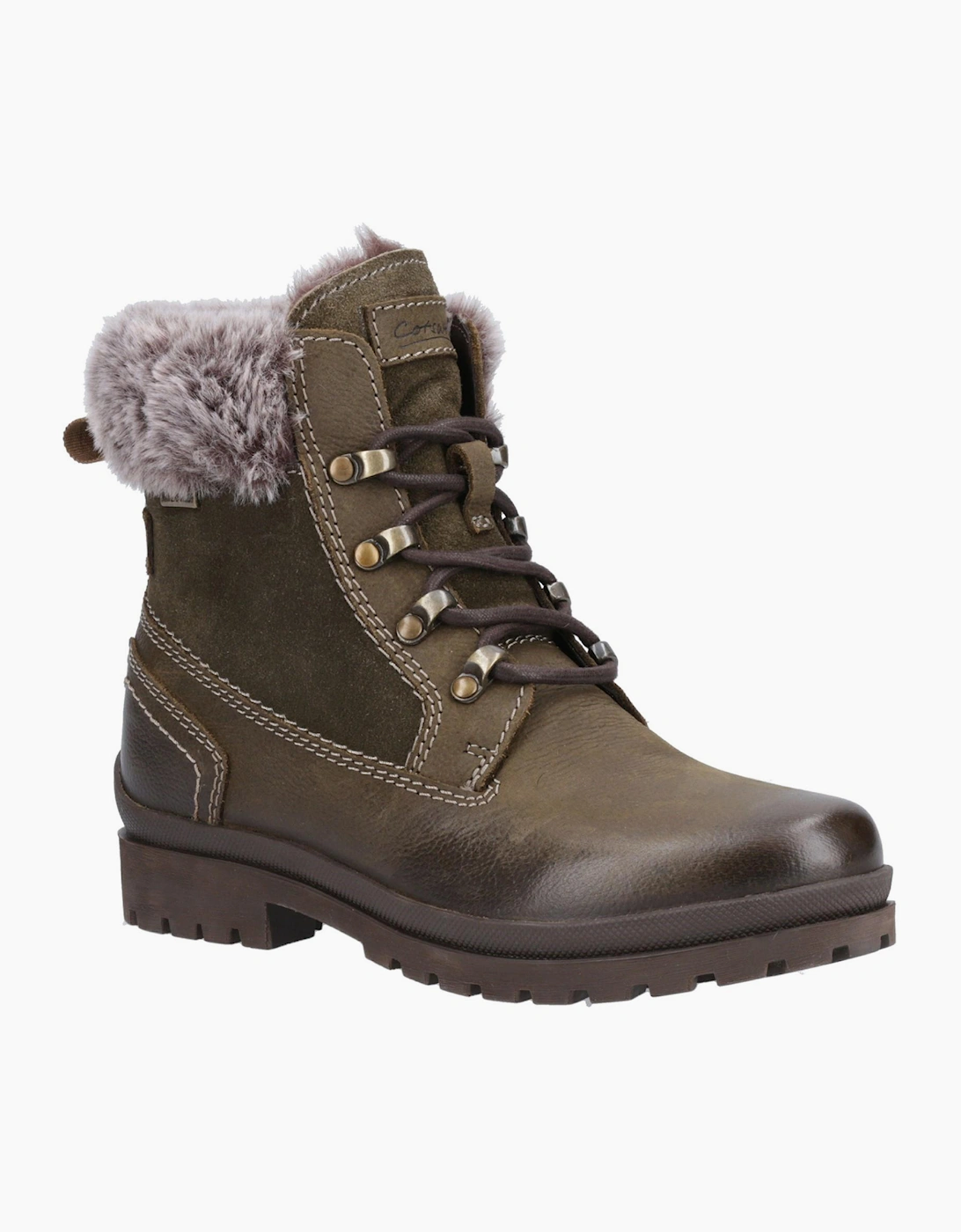 Cotswold Evenlode Waterproof Womens Boots Khaki