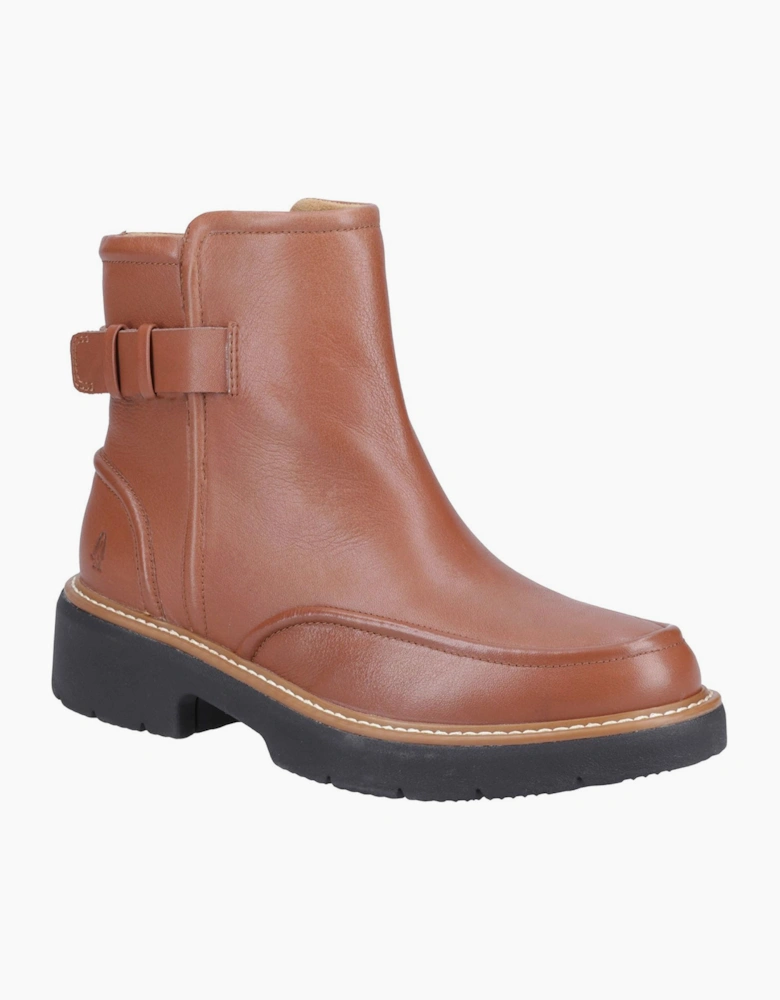 Hush Puppies Jodie Womens Ankle Boots Cognac