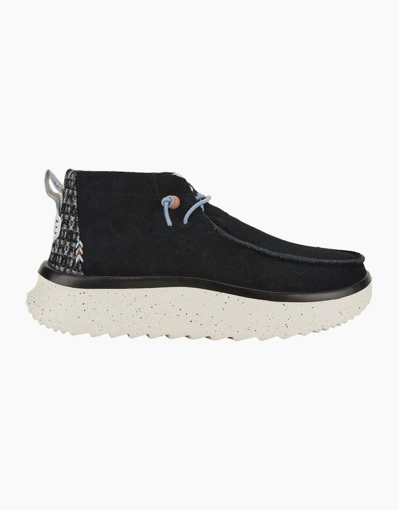 Hey Dude Wendy Womens Suede Leather Ankle Boots Black