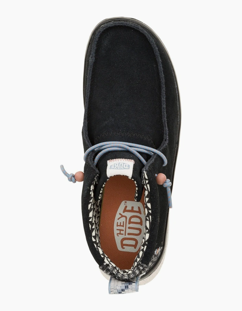 Hey Dude Wendy Womens Suede Leather Ankle Boots Black