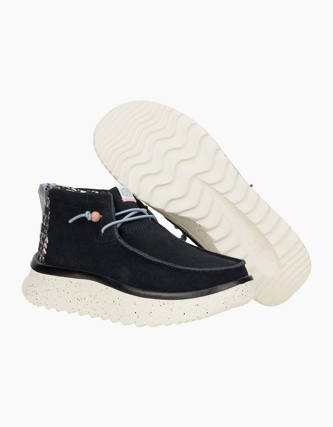 Hey Dude Wendy Womens Suede Leather Ankle Boots Black