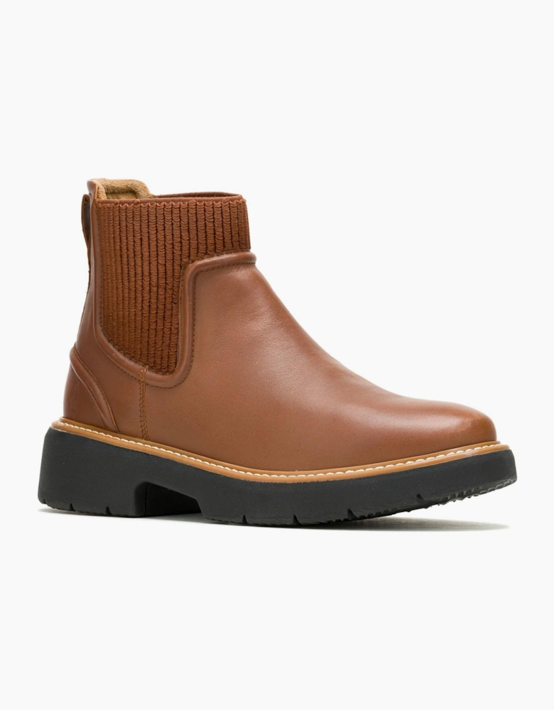 Hush Puppies Jodie Womens Ankle Boots Cognac