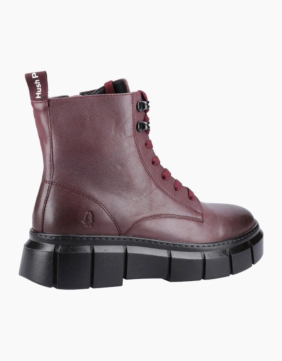 Hush Puppies Fawn Memory Foam Womens Ankle Boots Bordeaux