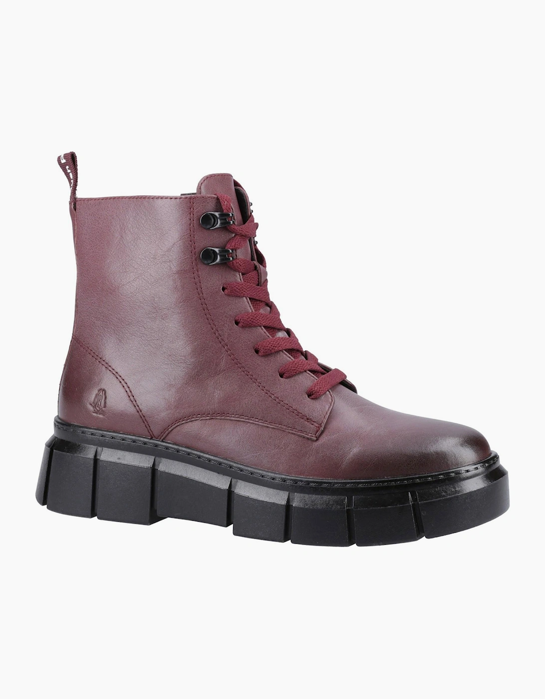 Hush Puppies Fawn Memory Foam Womens Ankle Boots Bordeaux
