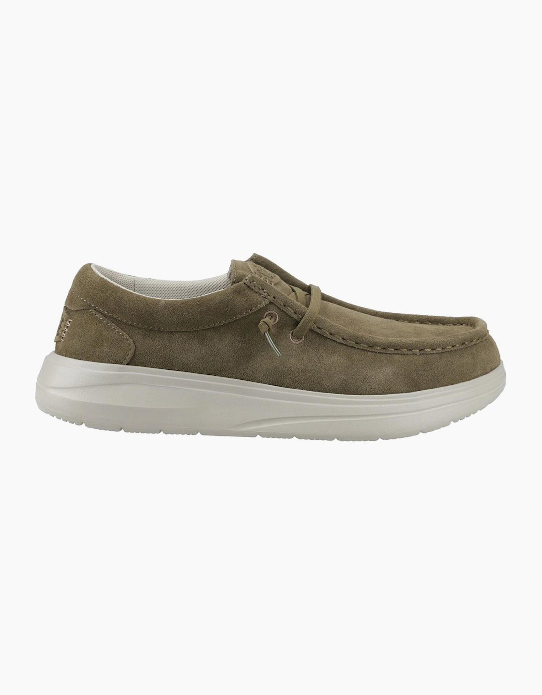 Hey Dude Wally Suede Shoes Dark Olive/Stone Grey