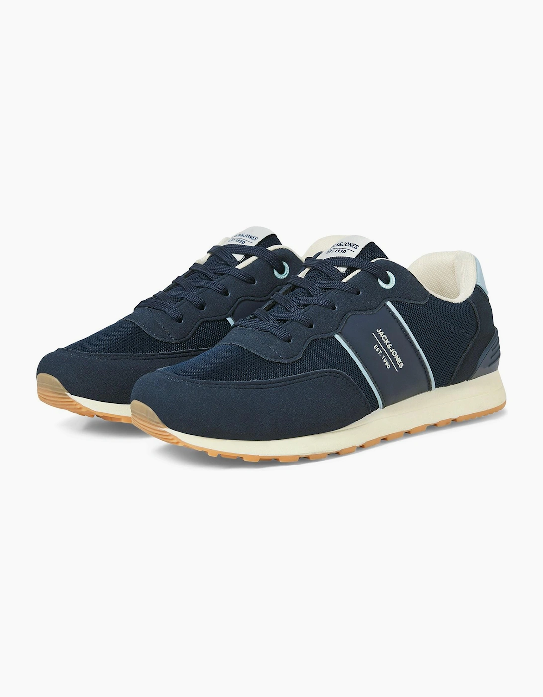 Jack & Jones Spirit Runner Mens Trainers Navy Blazer/Glacier Ice