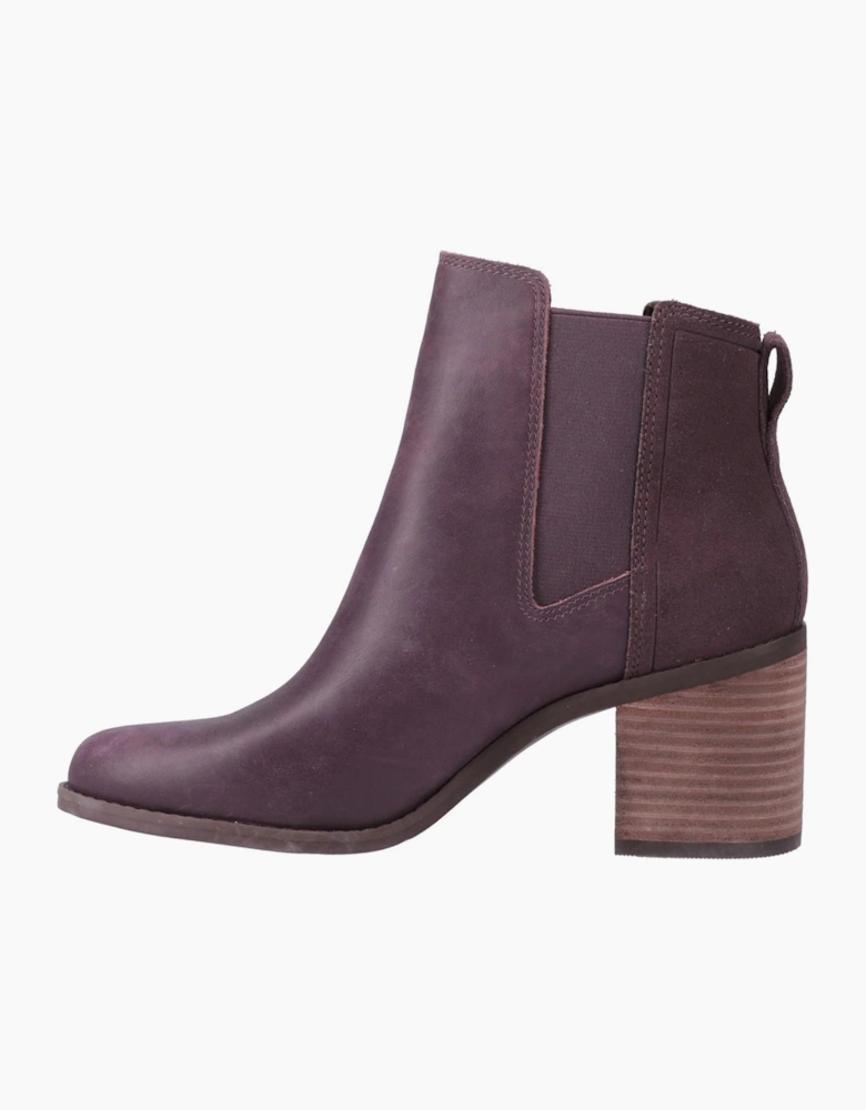 Toms Evelyn Womens Boots Plum