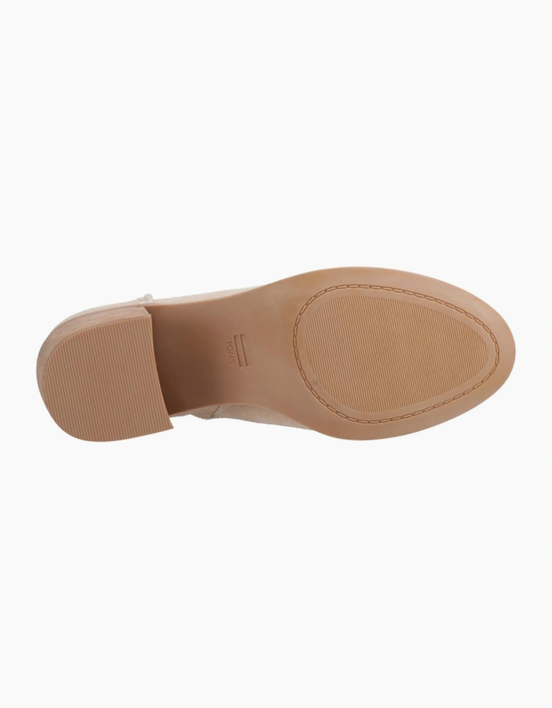 Toms Evelyn Womens Zip Boots Natural