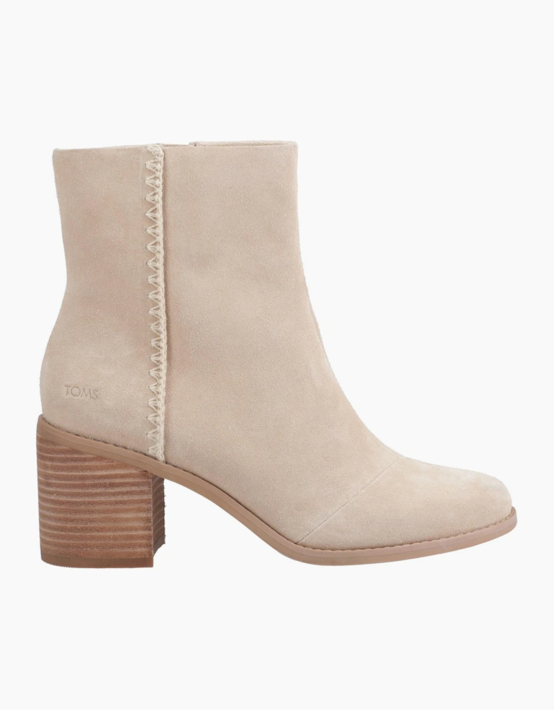 Toms Evelyn Womens Zip Boots Natural