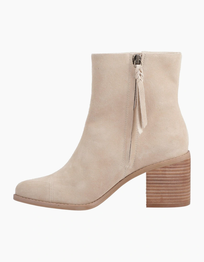 Toms Evelyn Womens Zip Boots Natural