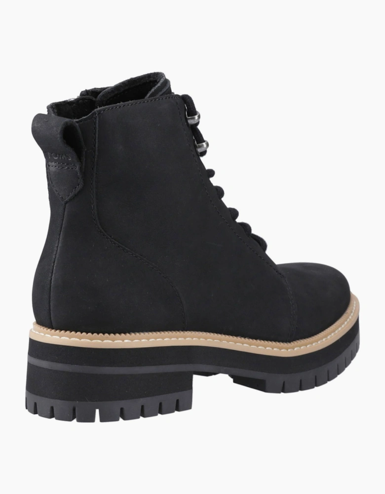 Toms Wylder Womens Ankle Boots Black