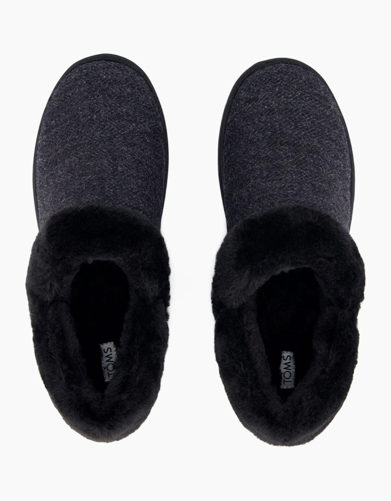 Toms Oslo Womens Memory Foam Slippers Black