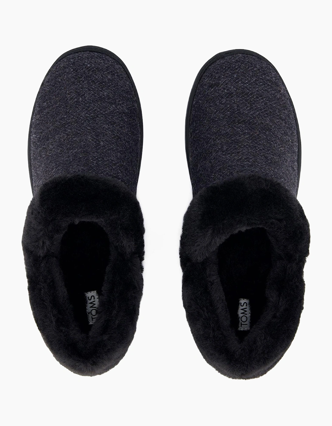 Toms Oslo Womens Memory Foam Slippers Black