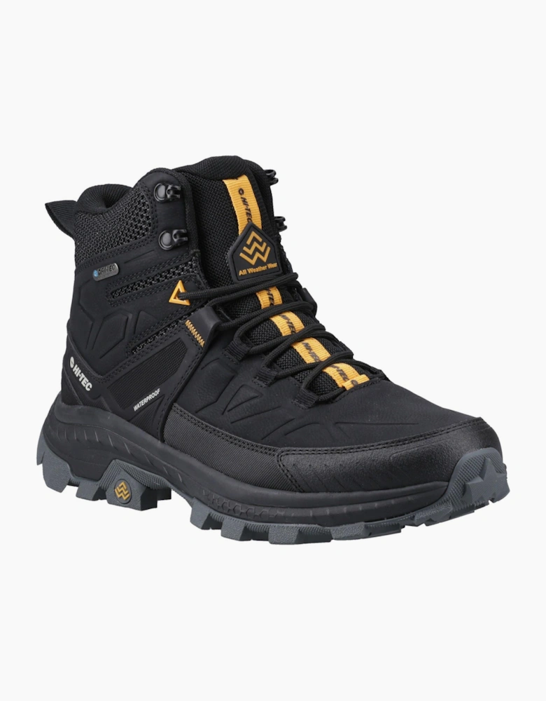 Hi-Tec Rainier Mens Hiking Boots Black