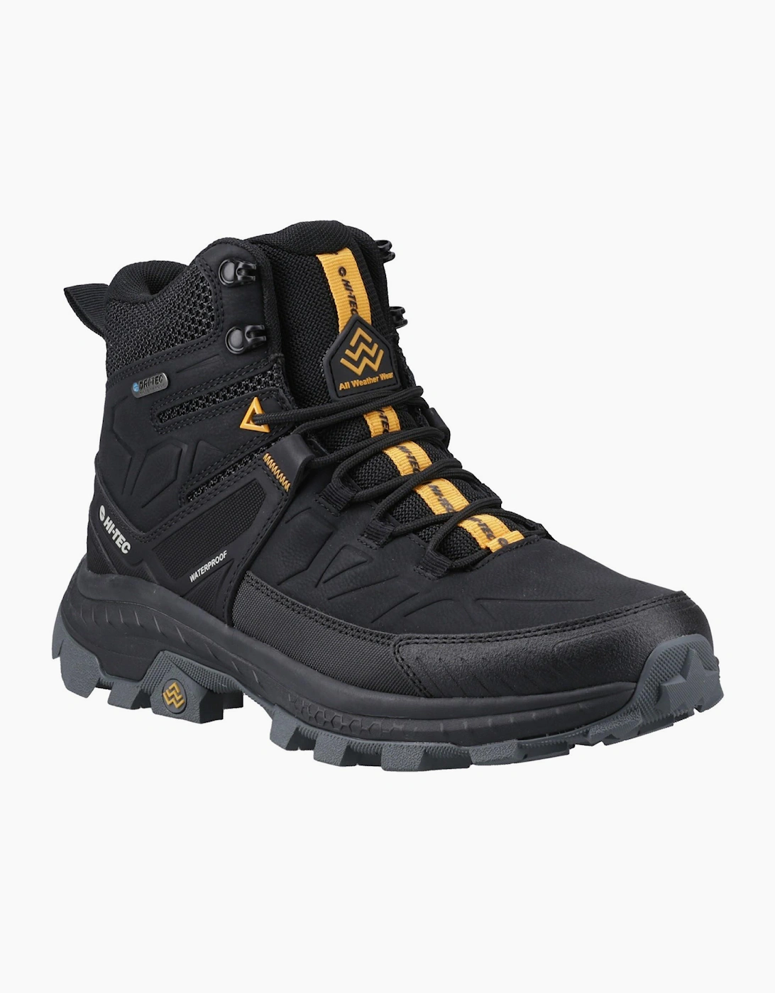 Hi-Tec Rainier Mens Hiking Boots Black