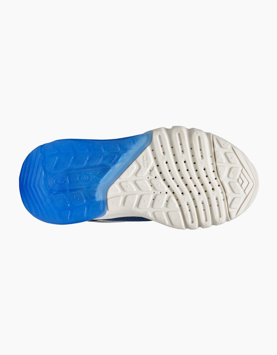 Geox Ciberdron Boys Light Up Trainers Navy / Orange