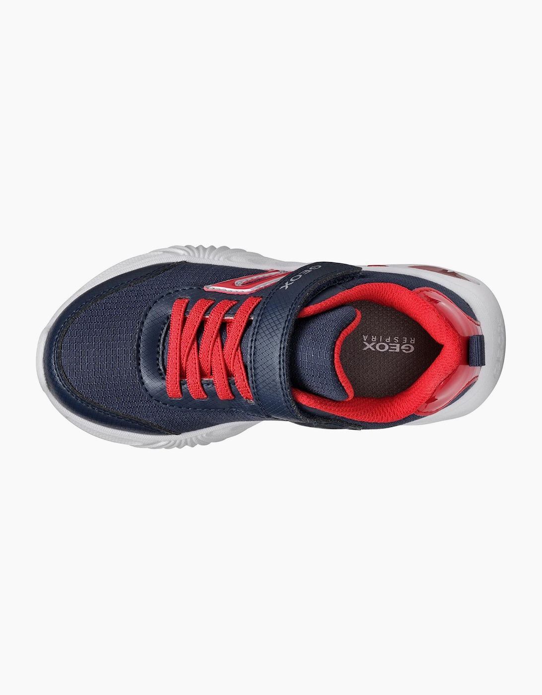 Geox Assister Junior Light Up Trainers Navy / Red
