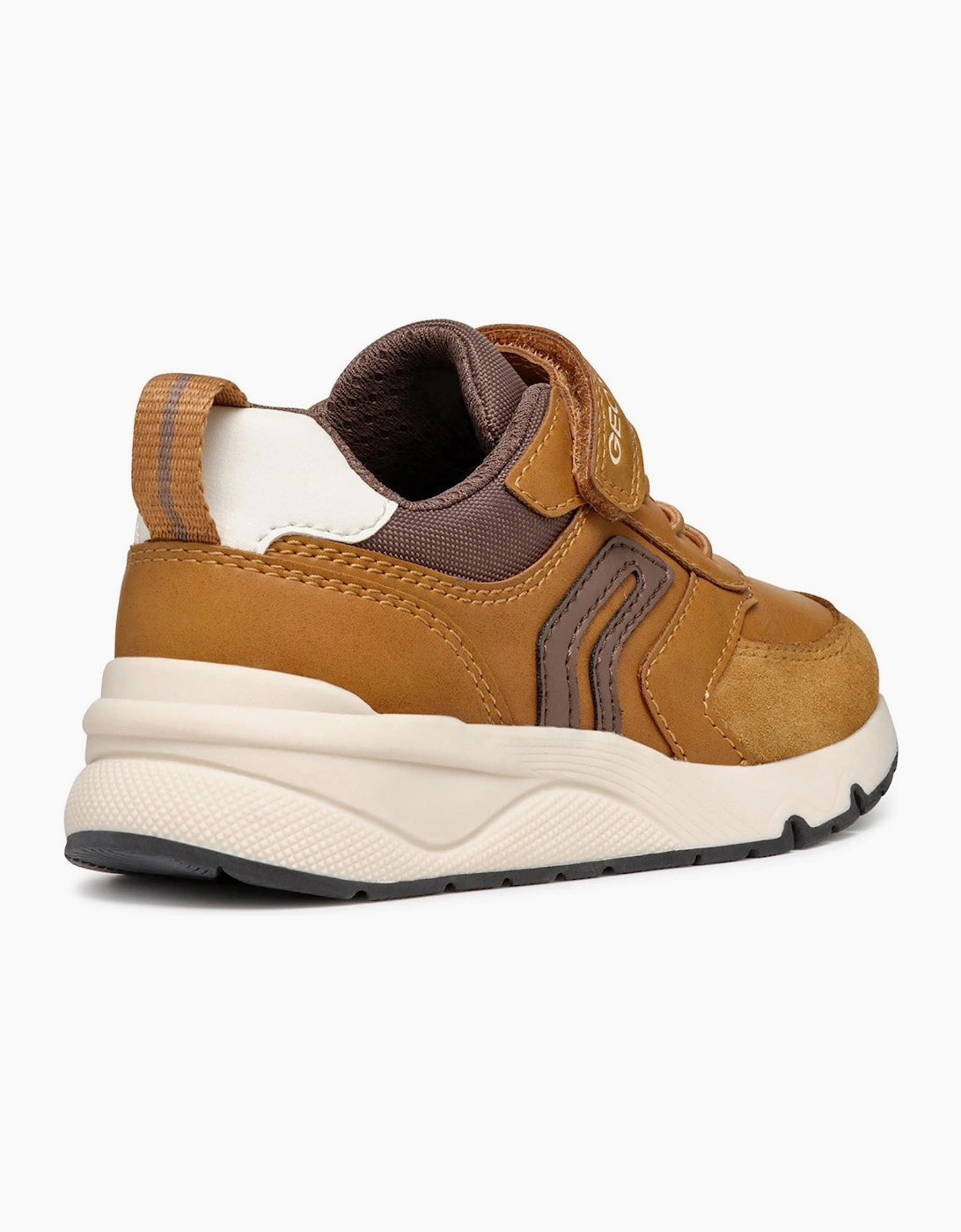 Geox Rooner Junior Trainers Dark Yellow / Coffee
